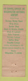 Matchbook Cover - Washington National Airport DC WEAR Full Length