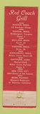 Matchbook Cover - Red Coach Grill Boston Saugus Wayland Hingam MA