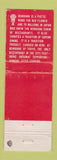 Matchbook Cover - Benihana of Tokyo Boston MA Japanese Restaurant