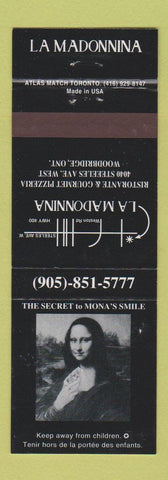 Matchbook Cover - La Modonnina Restaurant Woodbridge ON Mona Lisa