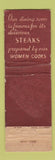 Matchbook Cover - Hotel US Grant Mattoon IL feature WORN