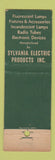 Matchbook Cover - Sylvania Electric Products PS Ellison WEAR