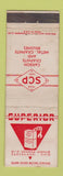 Matchbook Cover - Superior Carbon Graphite Cleveland OH WORN