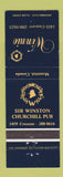 Matchbook Cover - Winnie Sir Winston Churchill Pub Montreal QC