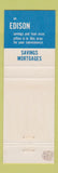 Matchbook Cover - Edison Savings and Loan Bayside NY