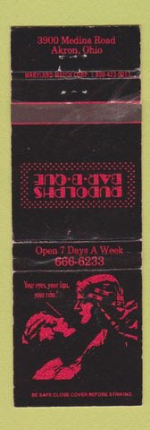 Matchbook Cover - Rudolphs BBQ Akron OH WEAR