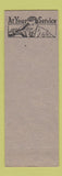 Matchbook Cover - Mobil oil gas Lange's Cheyenne WY