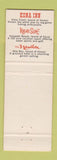 Matchbook Cover - Inter Island Resorts Nauiloa Hilo Bay Hawaii