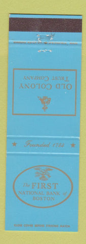 Matchbook Cover - First National Bank Boston MA