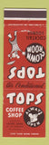 Matchbook Cover - Tops Coffee Shop Waikiki Hawaii