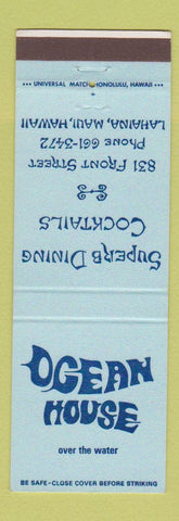 Matchbook Cover - Ocean House Restaurant Lahaina Maui Hawaii