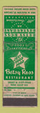 Matchbook Cover - Betsy Ross Restaurant Chicago IL WORN