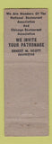 Matchbook Cover - Betsy Ross Restaurant Chicago IL WORN