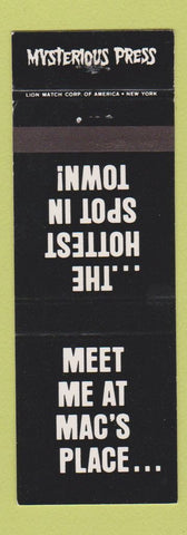 Matchbook Cover Twilight at Mac's Place Mysterious Press Ross Thomas' Book 1990