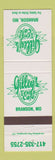 Matchbook Cover - Gilley's Texas Cafe Branson MO Mickey