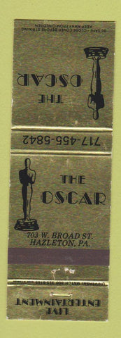 Matchbook Cover - The Oscar Restaurant Hazleton PA