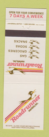 Matchbook Cover - Roadrunne roil gas