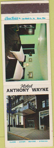 Matchbook Cover - Hotel Anthony Wayne Akron OH