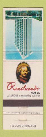 Matchbook Cover - Rembrandt Hotel Vancouver BC