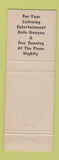 Matchbook Cover - The Grotto Syracuse NY