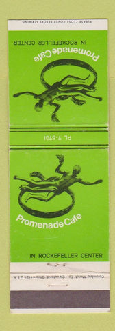 Matchbook Cover - Promenade Cafe New York City Reckefeller Center