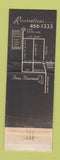 Matchbook Cover - Beau Brummel Restaurant Salt Lake City UT WEAR