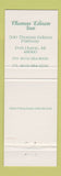 Matchbook Cover - Thomas Edison Inn Port Huron MI