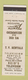 Matchbook Cover - Reid's TV Phoenix AZ Zenith TV