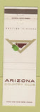 Matchbook Cover - Arizona Country Club Phoenix AZ