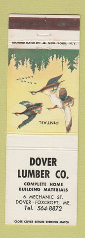 Matchbook Cover - Dover Lumber Dover Foxcroft ME