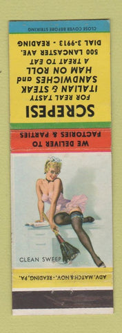 Matchbook Cover - Screpesi Italian Restaurant Reading PA pinup WEAR