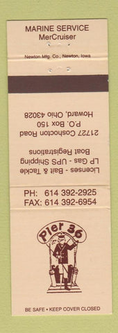 Matchbook Cover - Pier 36 Marine Service Howard OH