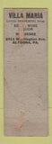 Matchbook Cover - Brown Derby Altoona PA pinup WORN