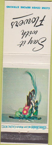 Matchbook Cover - Say It with Flowers Lion True Color