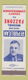 Matchbook Cover - Michael Fazzone County Commissioner Election