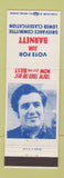 Matchbook Cover - Jim Barnett Grievance Committee Election