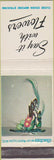Matchbook Cover - Say It with Flowers Lion True Color