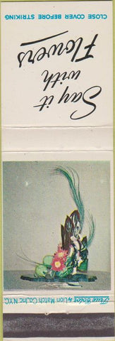 Matchbook Cover - Say It with Flowers Lion True Color