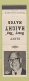 Matchbook Cover - Henry Hap Haight Mayor Election Oakland CA