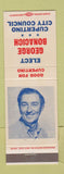 Matchbook Cover - George Bonacich Election Cupertino City Council CA