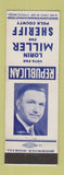 Matchbook Cover - Lorin Miller for Sheriff Polk County 1950