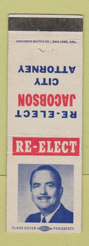 Matchbook Cover - Jacobson City Attorney Election