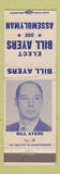 Matchbook Cover - Bill Ayers Assemblyman Election