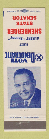 Matchbook Cover - Albert Shenny Shenberger State Senator Election