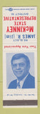 Matchbook Cover - James McKinney State Rep Election