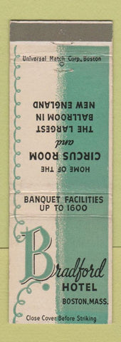 Matchbook Cover - Bradford Hotel Boston MA