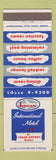 Matchbook Cover - Logan International Motel Boston MA