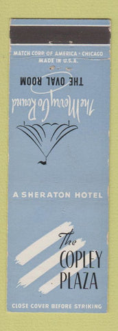 Matchbook Cover - Copley Plaza Hotel Boston MA