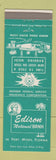 Matchbook Cover - Thomas Edison National Bank Fort Myers FL