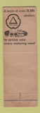 Matchbook Cover - Cities oil gas Al Mary Zika Hancock WI